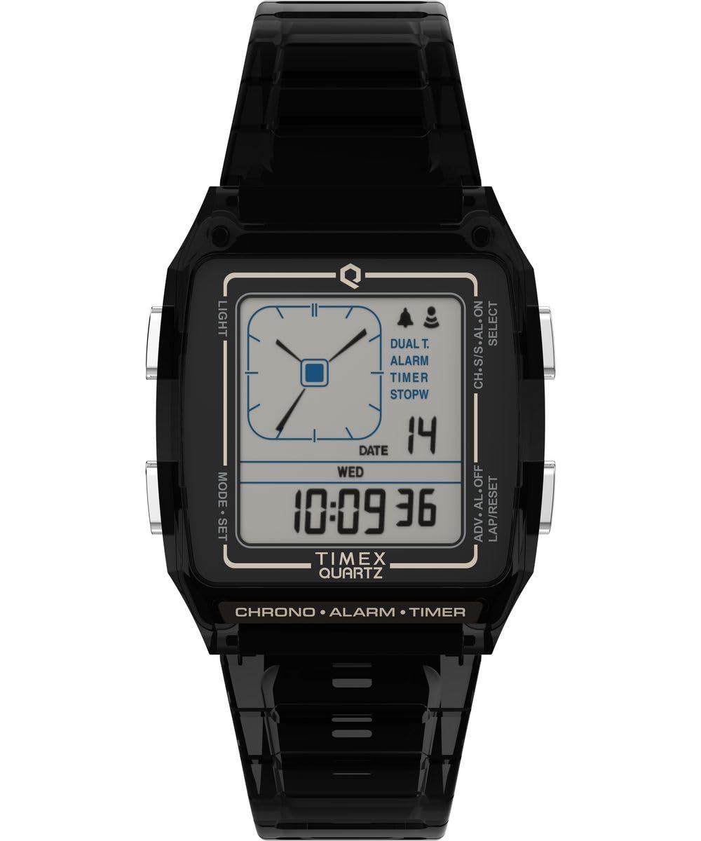 Timex Unisex Digital Uhr Lca mit Kunststoffarmband