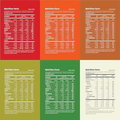 Image of Simplify Foods Instant Soup | Soup-er 6 Pack | 6 Soups-12 Single-Serve Sachets (Each Makes ~125 ml) | Made with Real Ingredients | Just Add Hot Water | Office-Friendly | On-The-Go| Clean Label | 0% Additives or Preservatives
