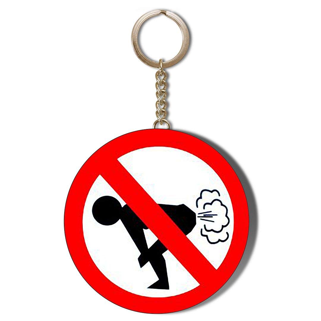 Gift Insanity White Fart 58Mm Chain Keyring Bottle Opener