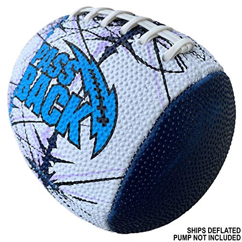 Passback Peewee Rubber Football, Ages 4-8, Elementary Training Football, (Ships Deflated) #TOP2