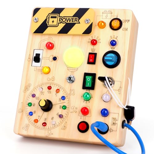 Image of Grarain Busy Board for Toddlers - Montessori Educational Toy for 1-3 Year Old Boys & Girls | Travel-Friendly Sensory Learning Activity | Ideal for Kids with Autism(Clocks Busy Board)