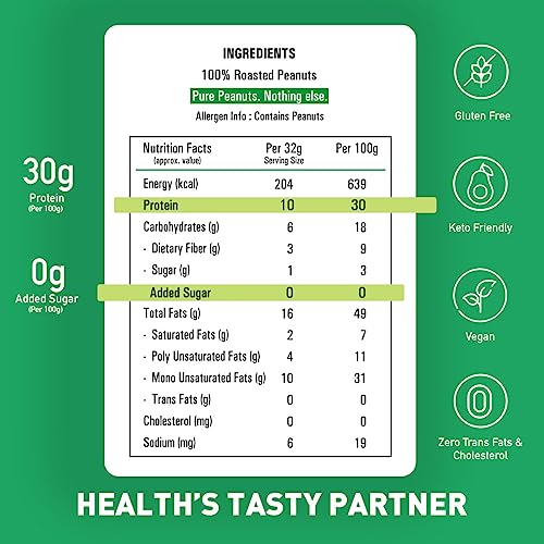 Image of MYFITNESS Peanut Butter All Natural Smooth 1.25kg | 25g Protein | Unsweetened | No Added Sugar or Salt | No Palm Oil | Nut Butter Spread for Pre & Post-Workout | Cholesterol Free | Zero Trans Fat