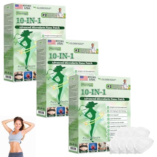 DESIYUE Moringa 10-in-1 Nano Microdarts Patch, 2026 New Moringa Patch, Natural Patches for Women and Men - Gentle Formula for All Skin (3 boxes)
