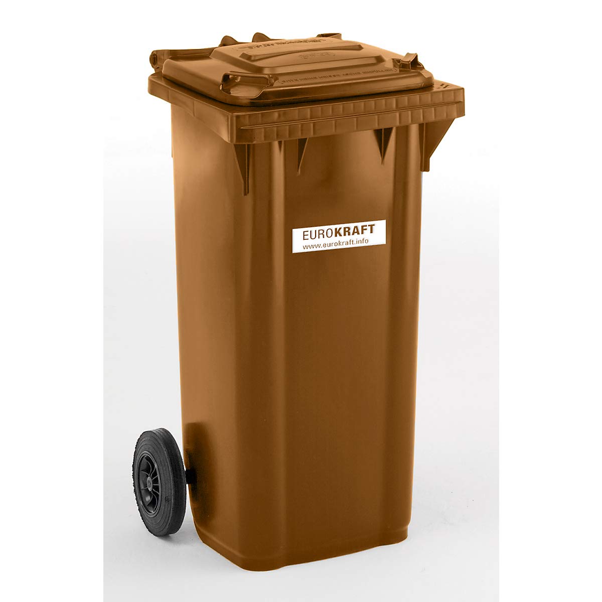 Eurokraft Pro Poubelle plastique DIN EN 840 120 L 505x1005x555 mm vert