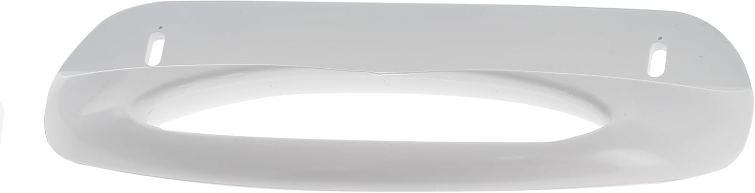 Top view of the white Masterpart refrigerator door handle