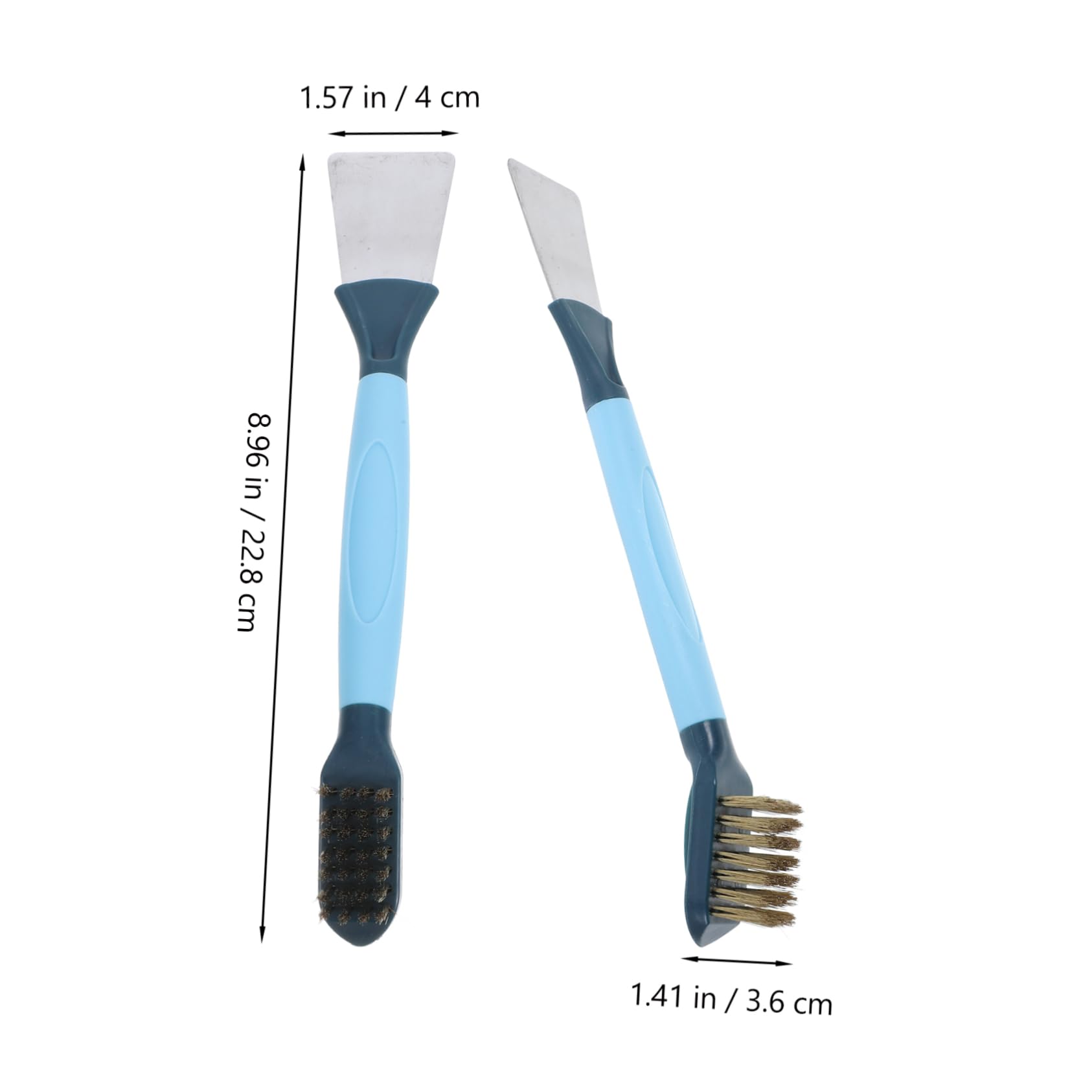 Unomor Set Crevice Cleaning Brush Cleaning Circle Scrub Brush Gas Range Cleaning Brush Travel Cleaning Kit for Hotels Toilet Scrubber Products for Home Sink Brush Copper Wire Blue