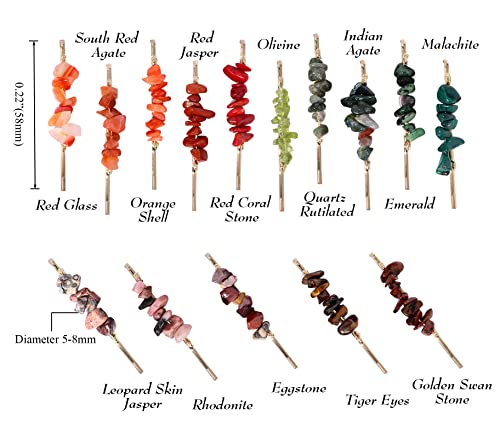Crystal Hair Pins Gemstone Jeweled Bobby Pin Decorative Hair Accessories For Women Colorful Hairpins Set Of 15 #TOP1