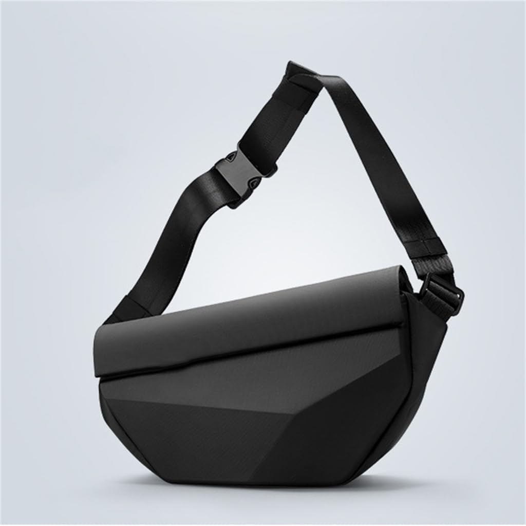 Geometric Crossbody Chest Bag Multifunctional Casual Business Traveler Shoulder Commuter Men's