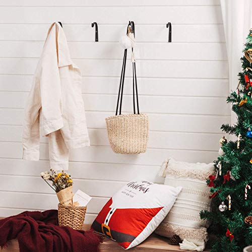 Mkono Plant Hanger Bracket 3 Inch, Iron Wall Hooks Decorative Coat Hook For Hanging Planter, Lanterns, Mason Jar, Bird Feeders, Wind Chimes, Hat, Indoor Outdoor Rustic Home Decor, 4 Pack #TOP4