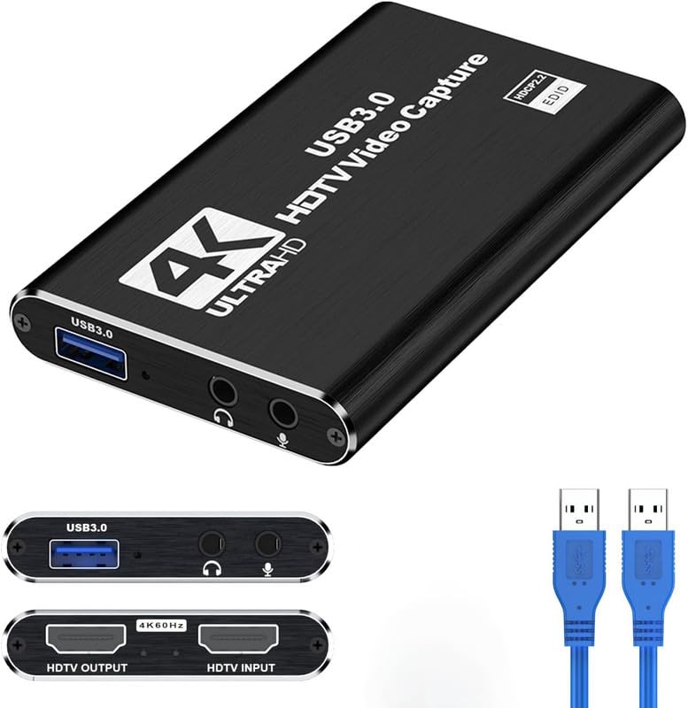 SANCY 4K USB 3.0 HDMI Game Video Capture Card with HDMI Loop-Out, 1080P 60FPS Live Streaming Game Recorder Device for PS3, PS4, Windows, Linux, OBS, OS X, Twitch-image-36