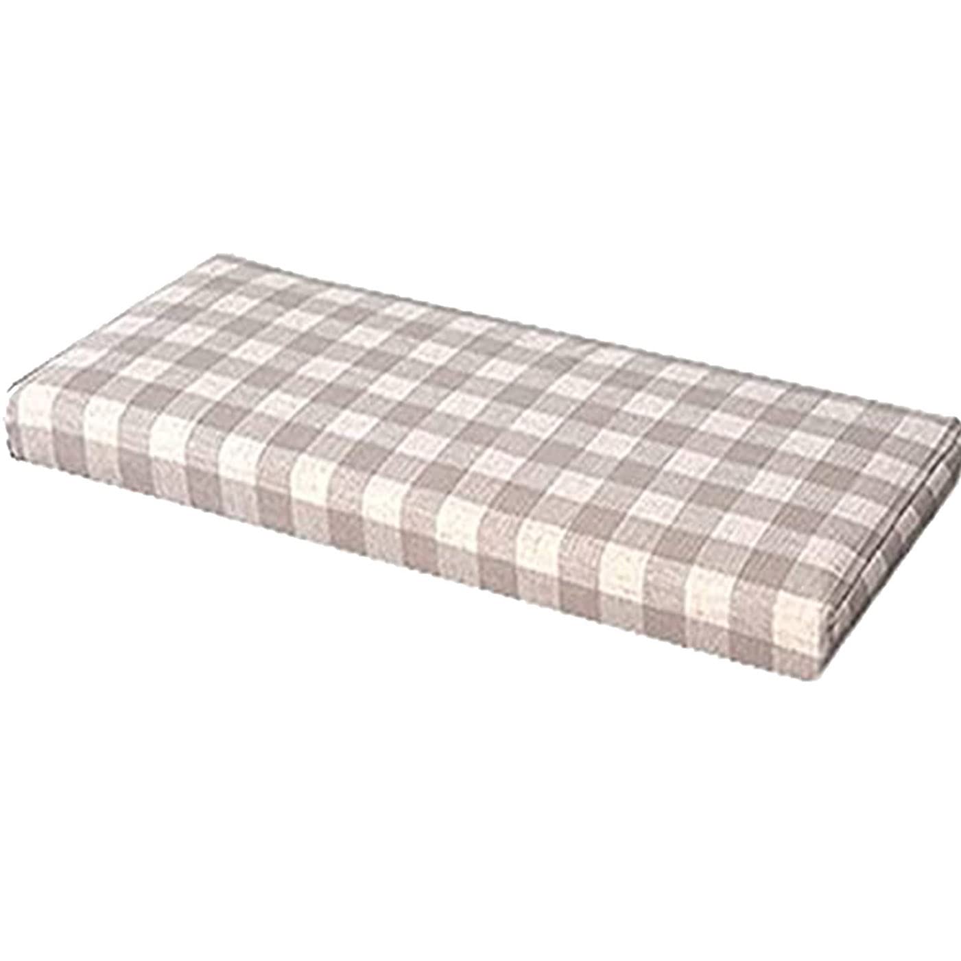 ping bu Garden Bench Cushion 2/3 Seater Indoor Outdoor,Dining Bench Cushion Seat Pad 100/120cm,Thick Bench Cushion Pad for Patio Swing (110x40x5cm,E)