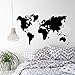 Décoration De La Maison Carte Du Monde Vinyle Stickers Muraux Carte Amovible Décoration Murale Carte Du Monde Papier Peint Salon Vinyle Mural 57X33 Cm