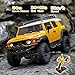 WOWRC FMS 1:18 Toyota FJ Cruiser Official RTR Remote Control Car RTR Vehicle Models with Intelligent Lighting 3-Ch 2.4GHz Transmitter for Adults Kids (FJ Cruiser)