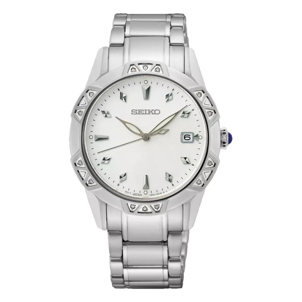Seiko Stainless Steel Analogue White Dial Women Watch-Skk727P1, Bandcolor-Silver (B0B77Z8P7G) Amazon Price History, Amazon Price Tracker