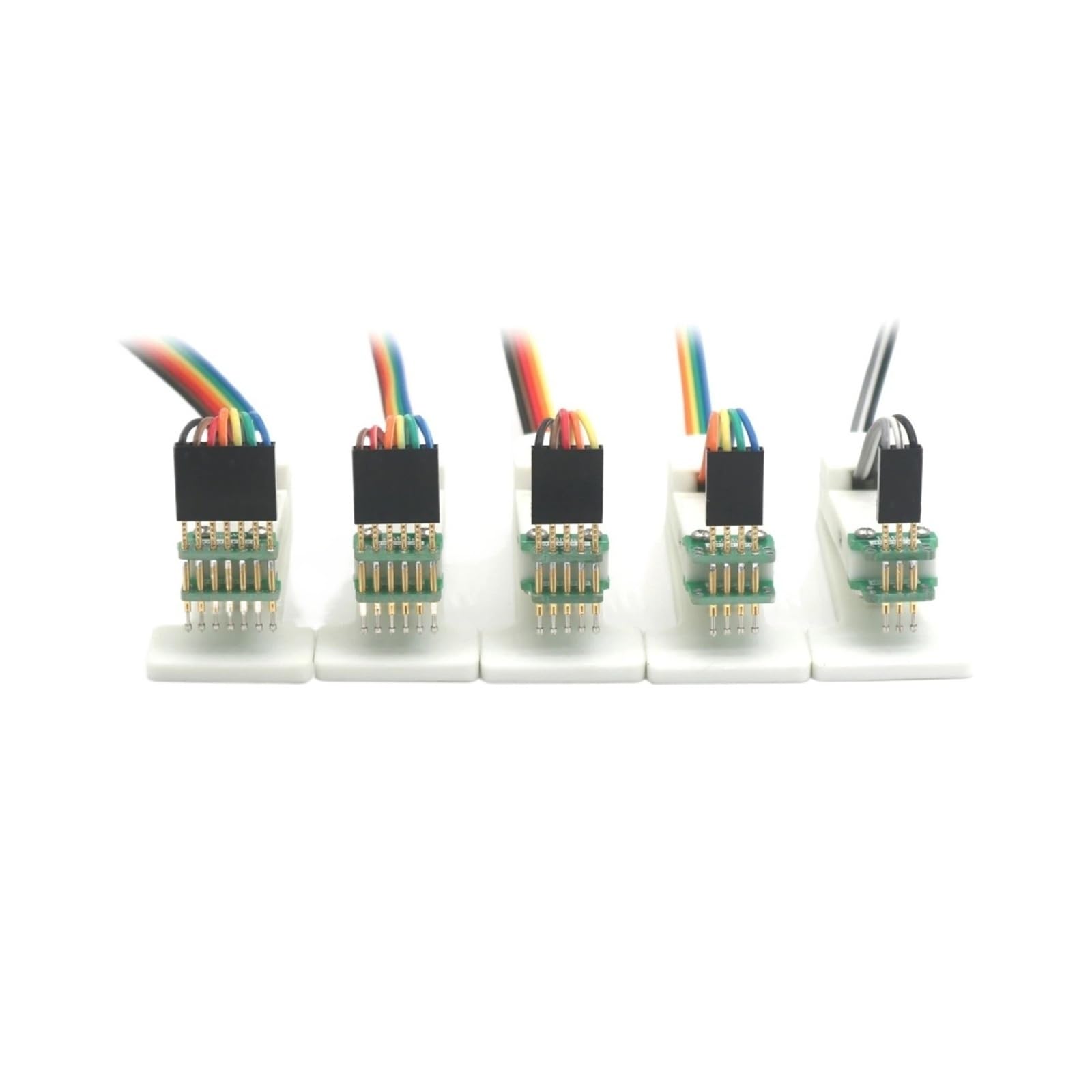 1pcs 2.54mm 1.27mm PCB Test Burning Needle Clamp Clip Pin Fixture Probe Debug Download Programming 3P 4P 5P 6P 7P 10P 12P Cable(5P,1.27 1.25 Single Row)