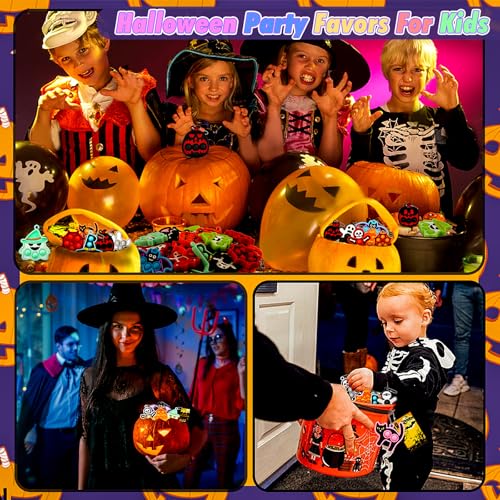 Halloween Party Favors for Kids 24 PCS Halloween Pop Fidget Keychain,Halloween Toys Treats for Kids,Halloween Goodie Bag Stuffers,Halloween Classroom Prizes,Halloween Fidget Toys - image 6