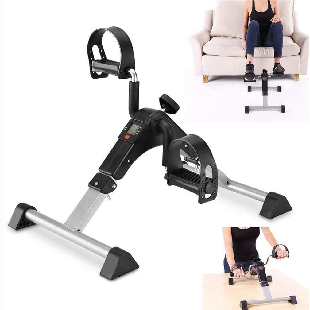 Pieghevole con Display, Cyclette Treadmill, Leg Trainer, Bicicletta da Tavolo, Tapis roulant per Uso Domestico