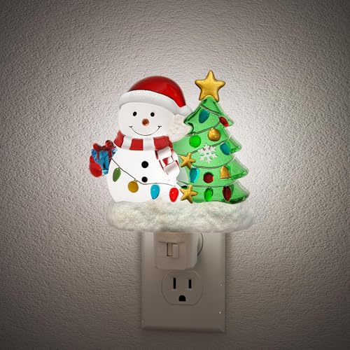 Image of JandCase Christmas Tree & Snowman Night Light