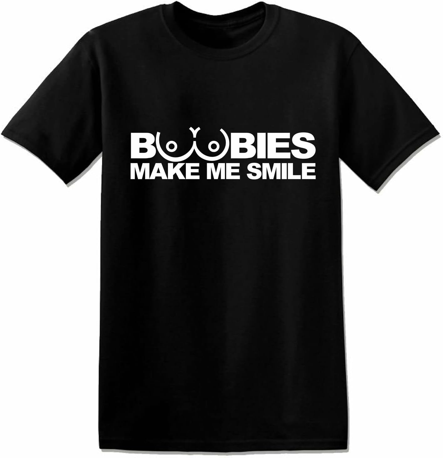 Boobies Make Me Smile T-Shirt Father's Mother's Day Tee Vintage Gift Men Women