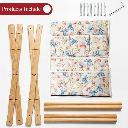 Image of Gkesgm Yarn Storage Organizer for Yarn Skeins,Large Crochet Yarn Holder Case for Carrying Projects, Knitting Needles, Crochet Hooks and Other Accessories