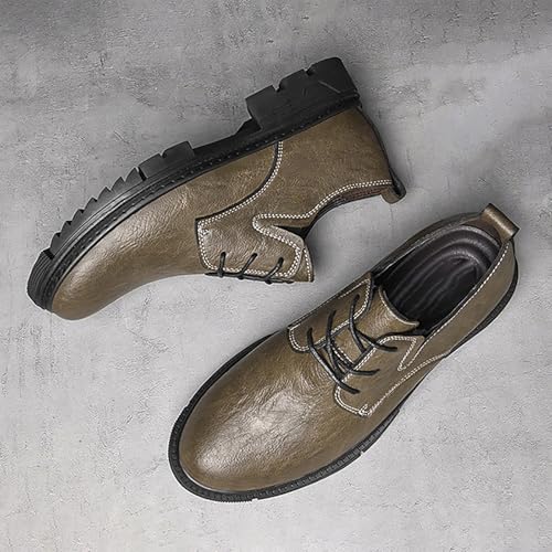 Men's Leather Work & Dress Fit Shoes Comfortable & Fashionable Oxford Casual Business Shoes, Perfect for Offices Events & Casual Outings4