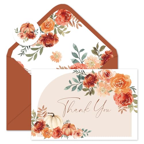 Cartes de remerciement pour Thanksgiving et fêtes d'automne