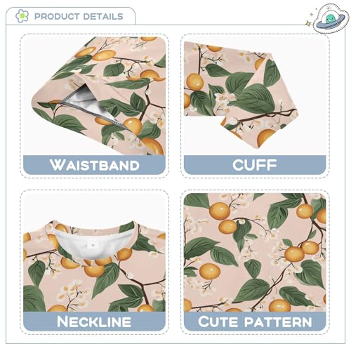 JUNZAN Fresh Golden Berry Fruit Blush Little Girls Sweatshirt Hoodie Fleece Sweatshirts for Boys Party 4T3