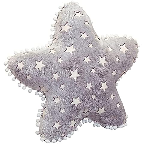 LICHENGTAI Luminous Star Pillow Soft Plush Toy Star Moon Cloud Shaped Cuddly Pillow Stuffed Plush Cushion Cuddle Toys Plush Toy Adorable Doll Huggable Pillow Cushion Toy For Children Adults Cover