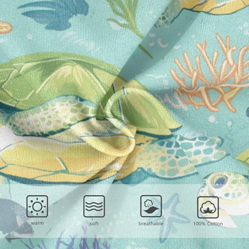 Wusikd Sea Turtle Boys' Underwear Cotton Tropical Fish Boys Briefs Soft Toddler Underwear 2T3