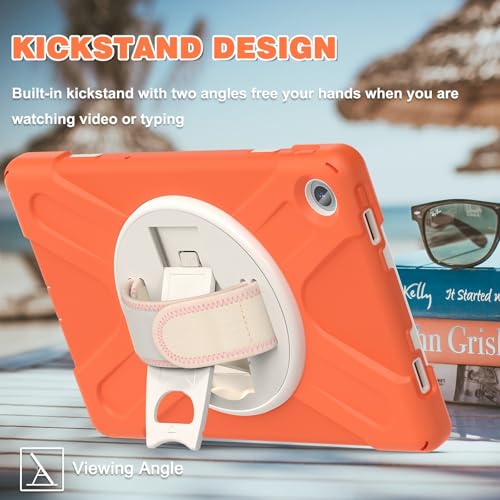 Coque Lenovo Tab M10 Plus 3e gén 10.6 orange avec protège-écran - 3