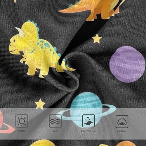 Girls Underwear Toddler 2t Cotton Cute Panties Girl Print Briefs Girls Undies Colorful Cartoon Dinosaurs Planets Black3