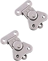 XILEWHZF 304 Stainless Steel Spring Loaded Butterfly Twist Latch (2 Pack) - Heavy Duty 450lbs for Boxes, Suitcases, Tool Cases