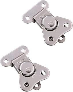 XILEWHZF 304 Stainless Steel Spring Loaded Butterfly Twist Latch (2 Pack) - Heavy Duty 450lbs for Boxes, Suitcases, Tool Cases