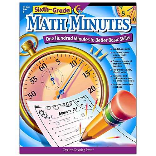Creative Teaching Press Math Minutes Book, Grade 6 image 2