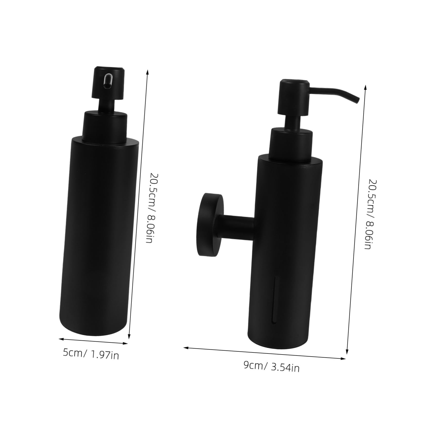 ERINGOGO Dispensador de Jabón Recargable de Acero Inoxidable Montado Pared con Bomba Manual para Baño y Cocina Diseño Duradero y Ahorro de Espacio
