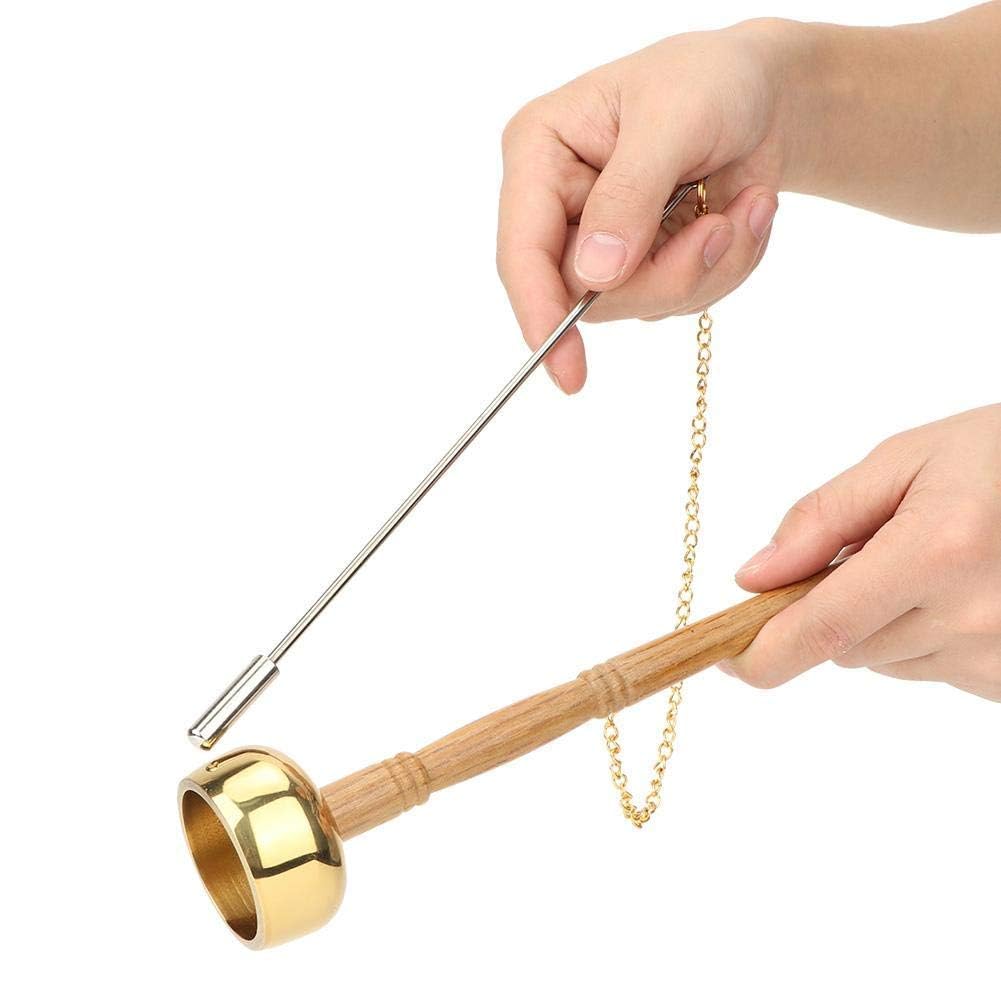 Handglocke Meditation Buddhismus Gebetsglocken Holzgriff Messing Gesang Schrift Ritualinstrument Implementieren Sie buddhistische Lieferungen