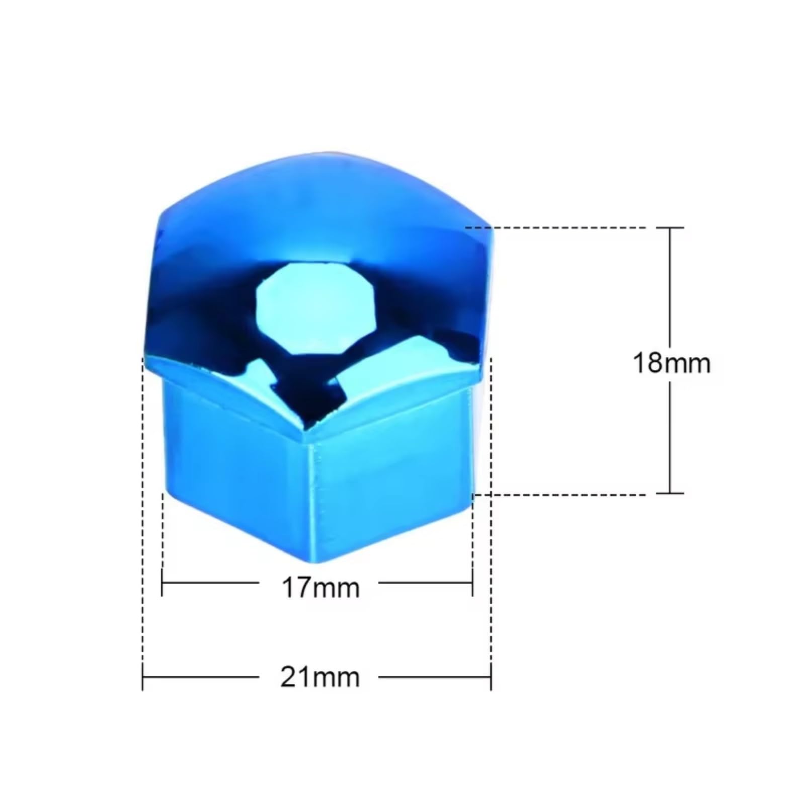 Tappi di Protezione per Dadi Ruota Auto, copridadi per mozzo Auto, copridadi per Pneumatici Auto, 20/40 Pezzi 22/21/19/17 mm Argento 17 mm (19 mm/Grigio)