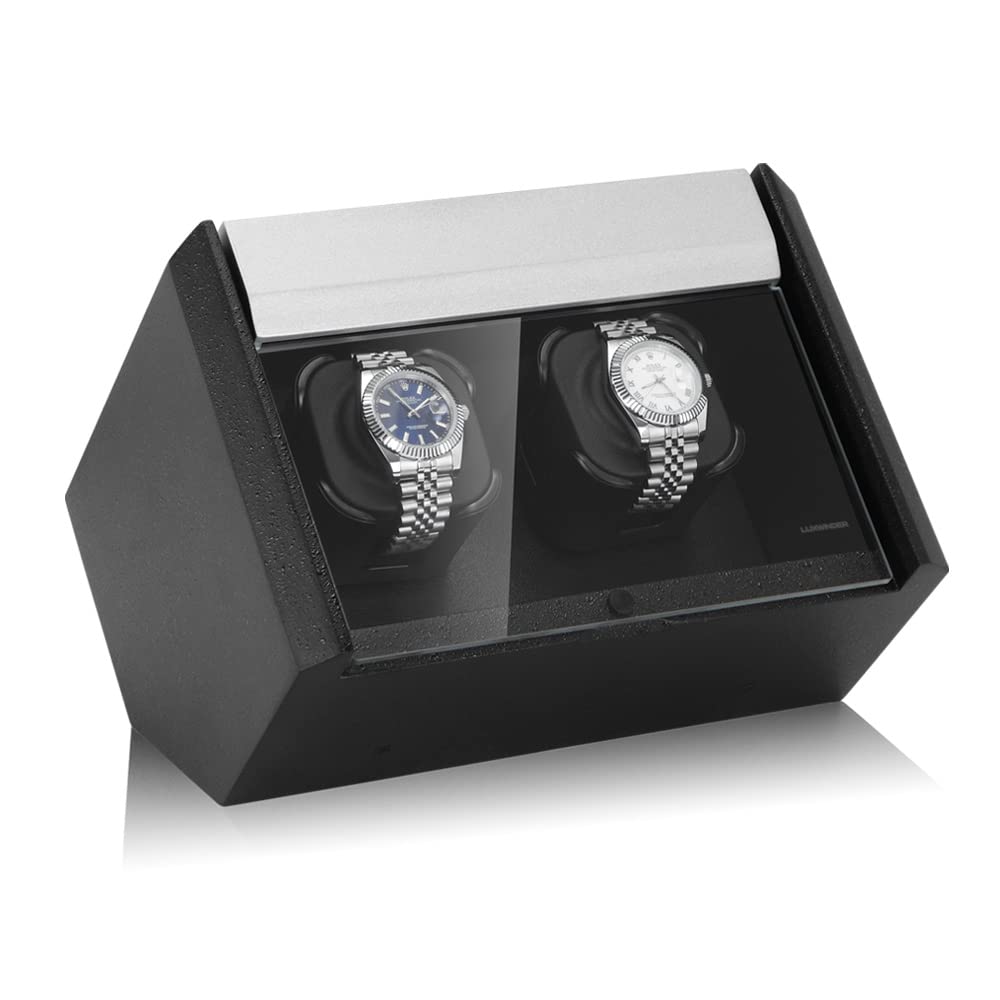 Uhrenbeweger Carat für 2 Uhren Watch Winder for 2 Watches Black