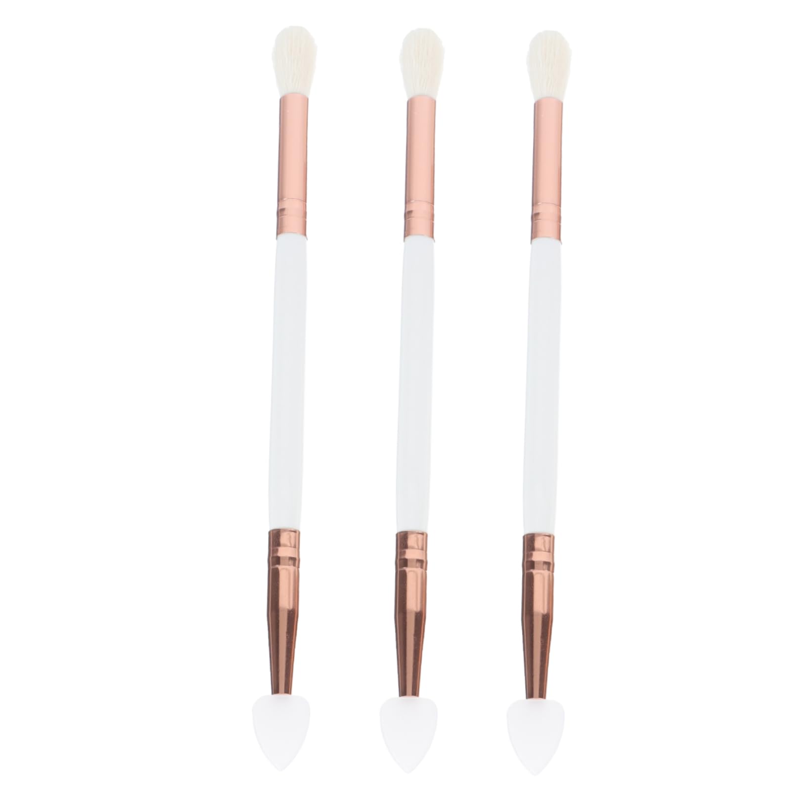 CANIGHT Sturdy Eyeshadow Applicator 3pcs Set Comfortable Non-slip Brush Tips Great for Daily Use