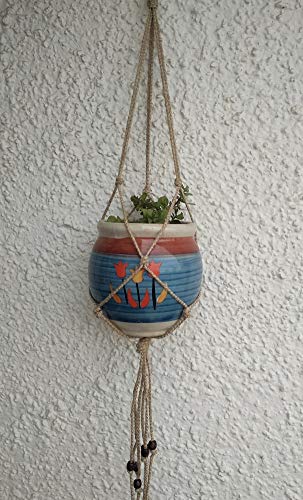 Pooja ki Potli®-Sahal- Macrame Plant Holder/Planter Jute/Hemp-Handmade Durable Plant Hanger Flower Hanging-Washable Indoor Outdoor Plant Hanger-Boho Garden Decor Home Decor Pack of 4 (B07CXVJPND) Amazon Price History, Amazon Price Tracker