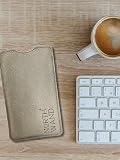 NorthWand SZEROKIE etui z prawdziwej skóry do iPhone 17, 17 Pro, Air. iPhone 16, 16 Pro, 16e Z Apple Case. Etui na telefon komórkowy. Skóra garbowana roślinnie, tłoczenie sygnatury, Made in Germany