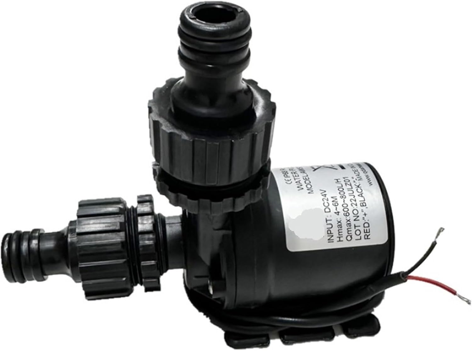 DC 12V 24V High Voltage Ultra-quiet Solar Water Pump Lift 5M 800L/H Brushless Motor Submersible Pump Circulating Pump Connector(DC 12V Female plug)