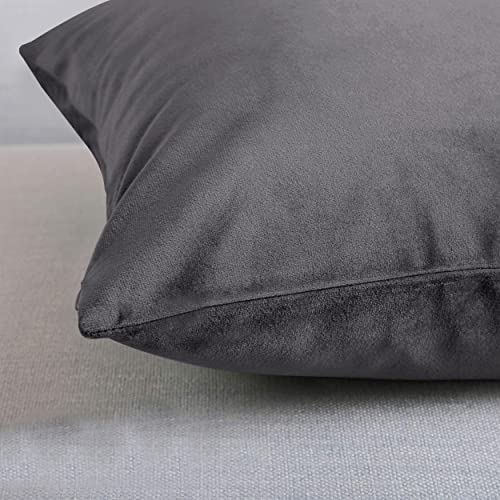 Yorkshire Bedding Cushion Covers 45 x 45 (Pack of 2), Luxury Velvet Square Throw Pillow Cases - Image 2