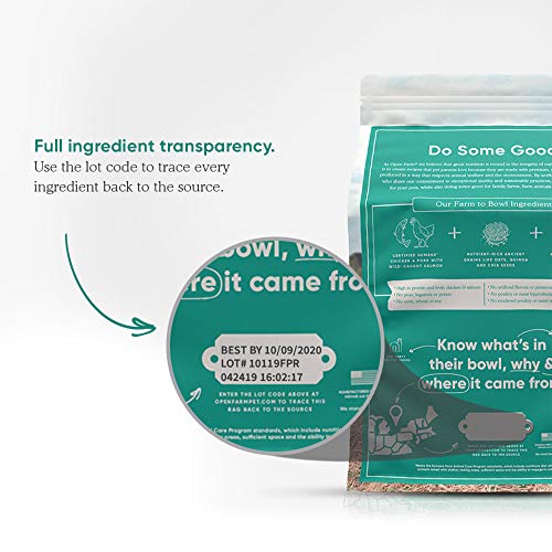 Open Farm Ancient Grains Dry Puppy Dog Food, Humanely Raised Meat Recipe with Wholesome Grains and No Artificial Flavors or Preservatives, 22 lbs