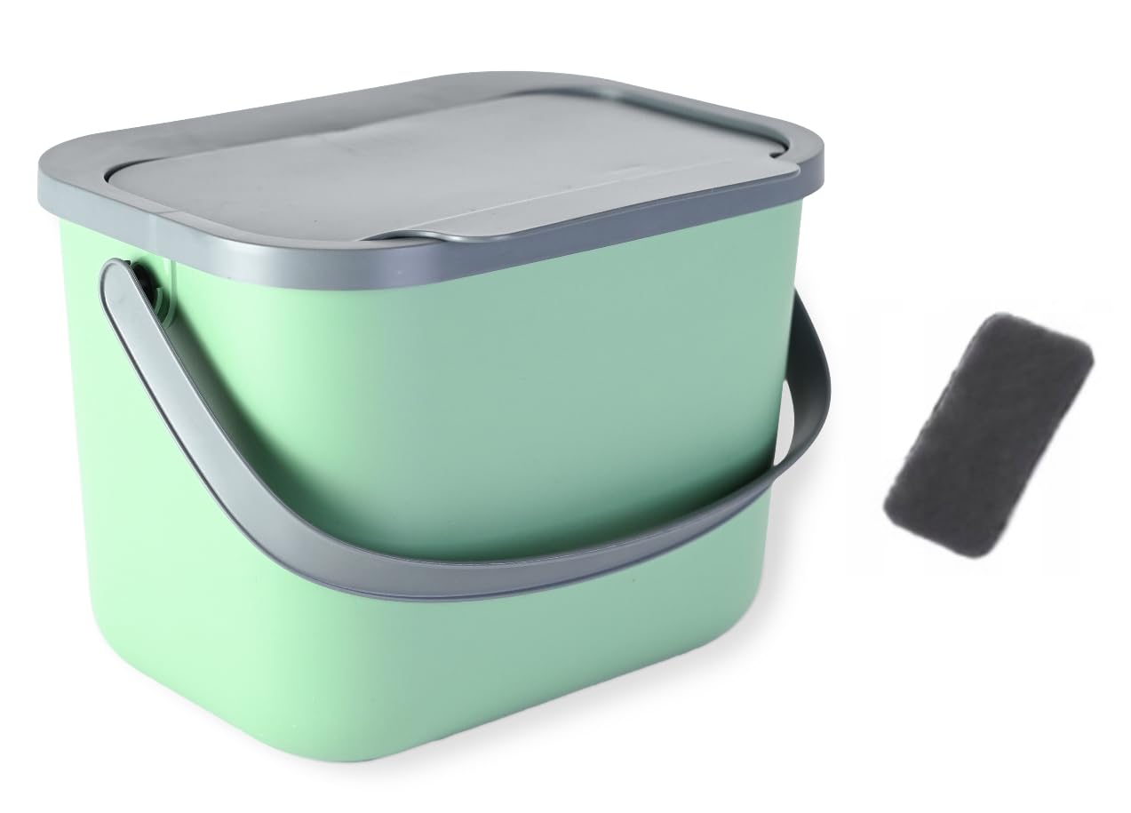 Set 4 Poubelles De Tri Go Practic 25L - Avec Couvercle - Empilables - Fabriqué En UE