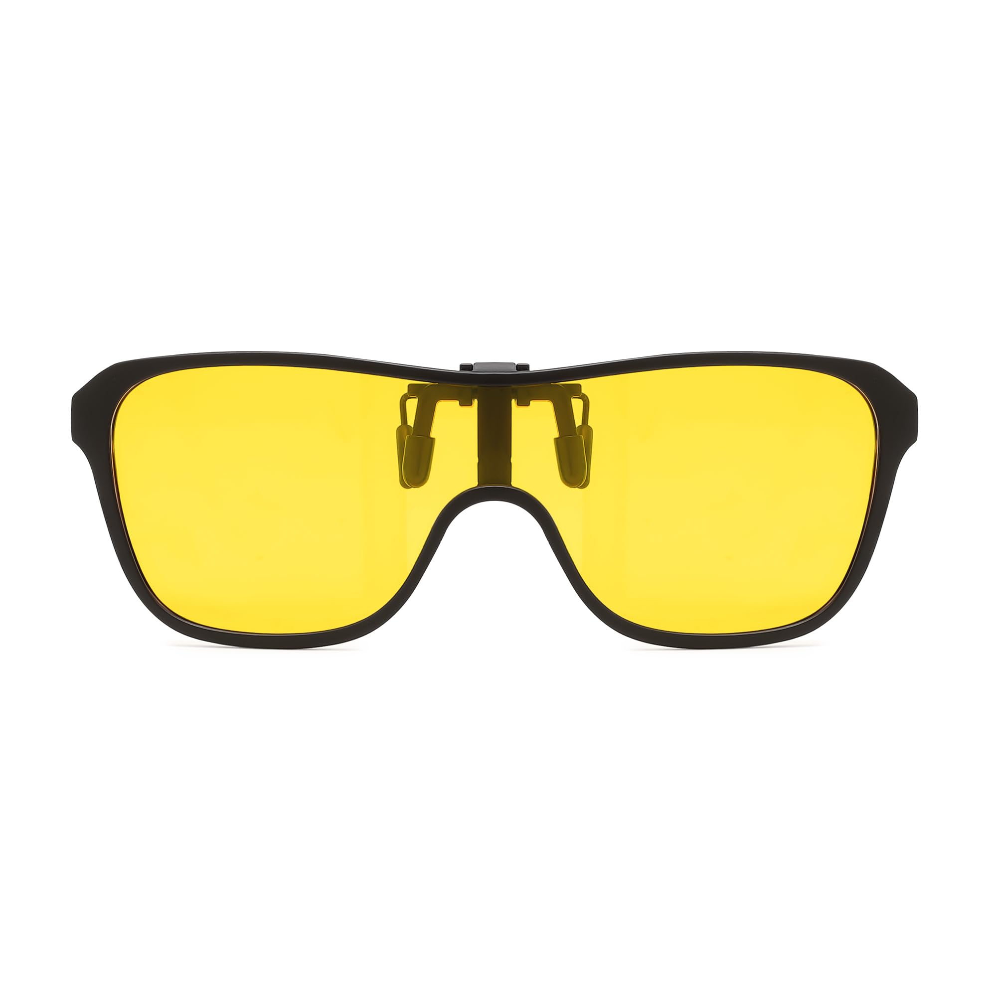 FEISEDY Polarized Clip-on Flip Up One Piece Sunglasses