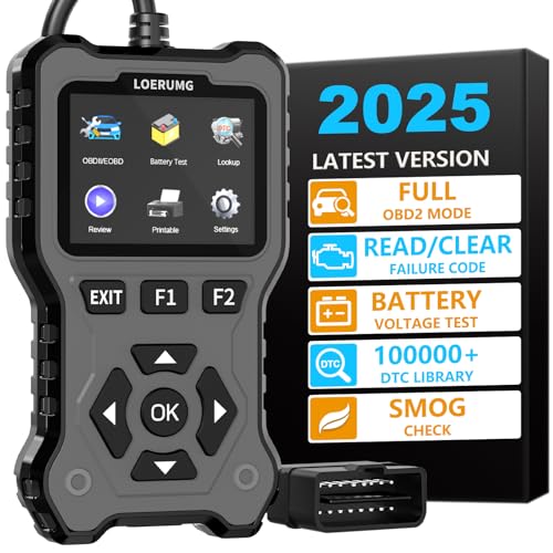 OBD2 Scanner Diagnostic Tool, Enhanced Check Engine Code Reader, Car OBDII Scanner with Fault Code Reset & I/M Readiness - Detailed View