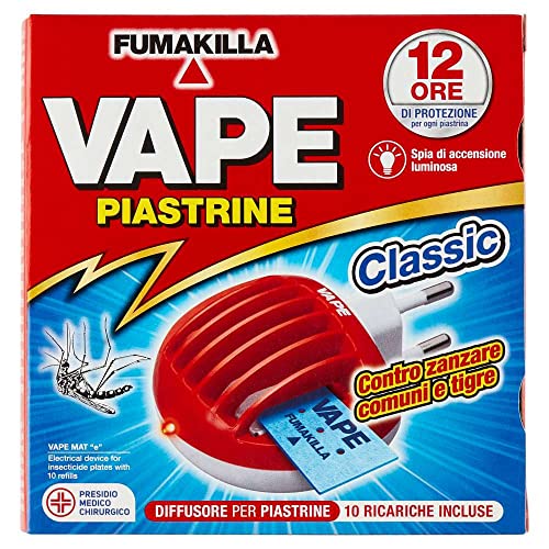 Vape - Diffusore Piastrine con Spina 10 piastrine