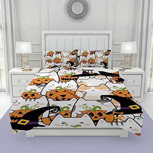 Housse de couette Halloween en polyester doux et sa parure de lit durable CHEHONG - 2