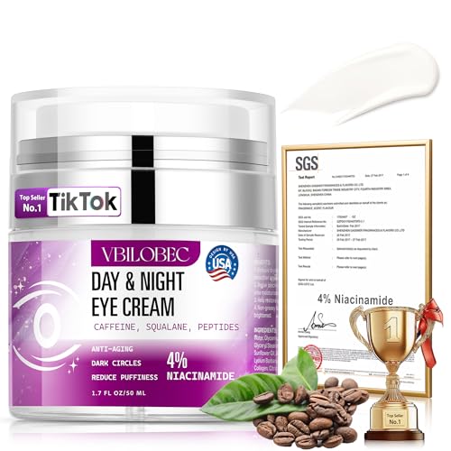 Vbilobec 2025 Latest Caffeine Eye Cream:[30+ SGS Certified] [Used by Over 1M Fans] Anti-aging Eye...